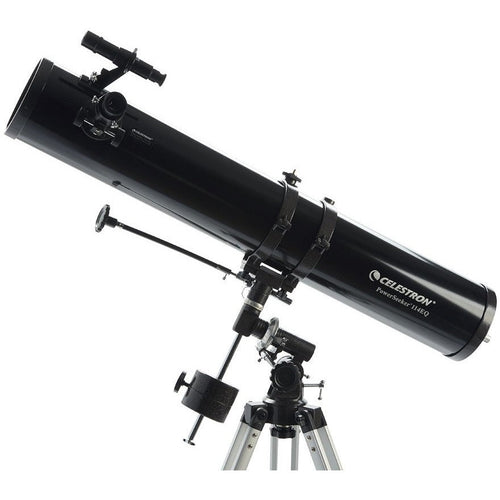 Celestron PowerSeeker 114EQ Newtonian reflector telescope on equatorial mount