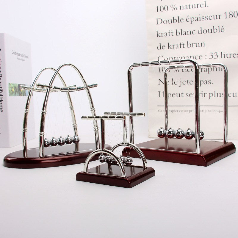 Newton's Cradle Square Frame — Perpetual Motion Desk Toy