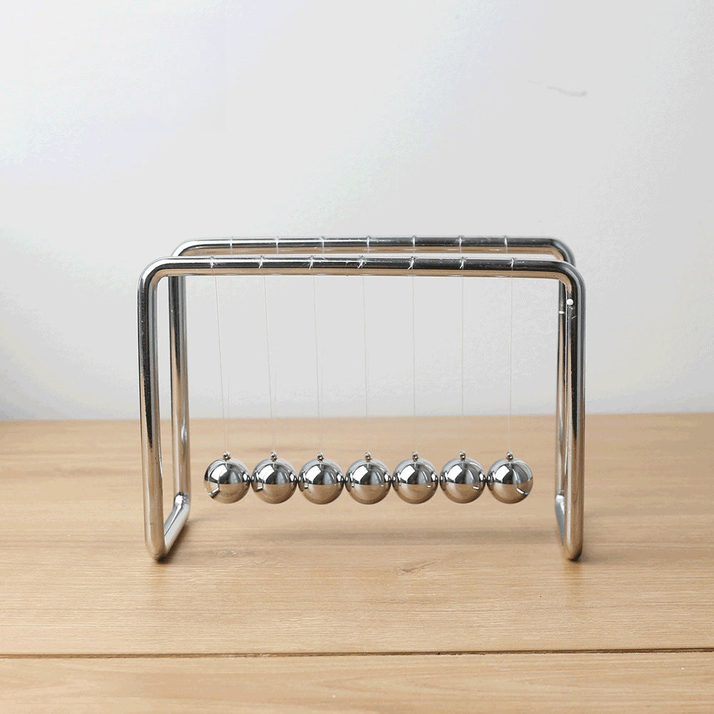 7-Ball Newton's Cradle — Office & Living Room Decor