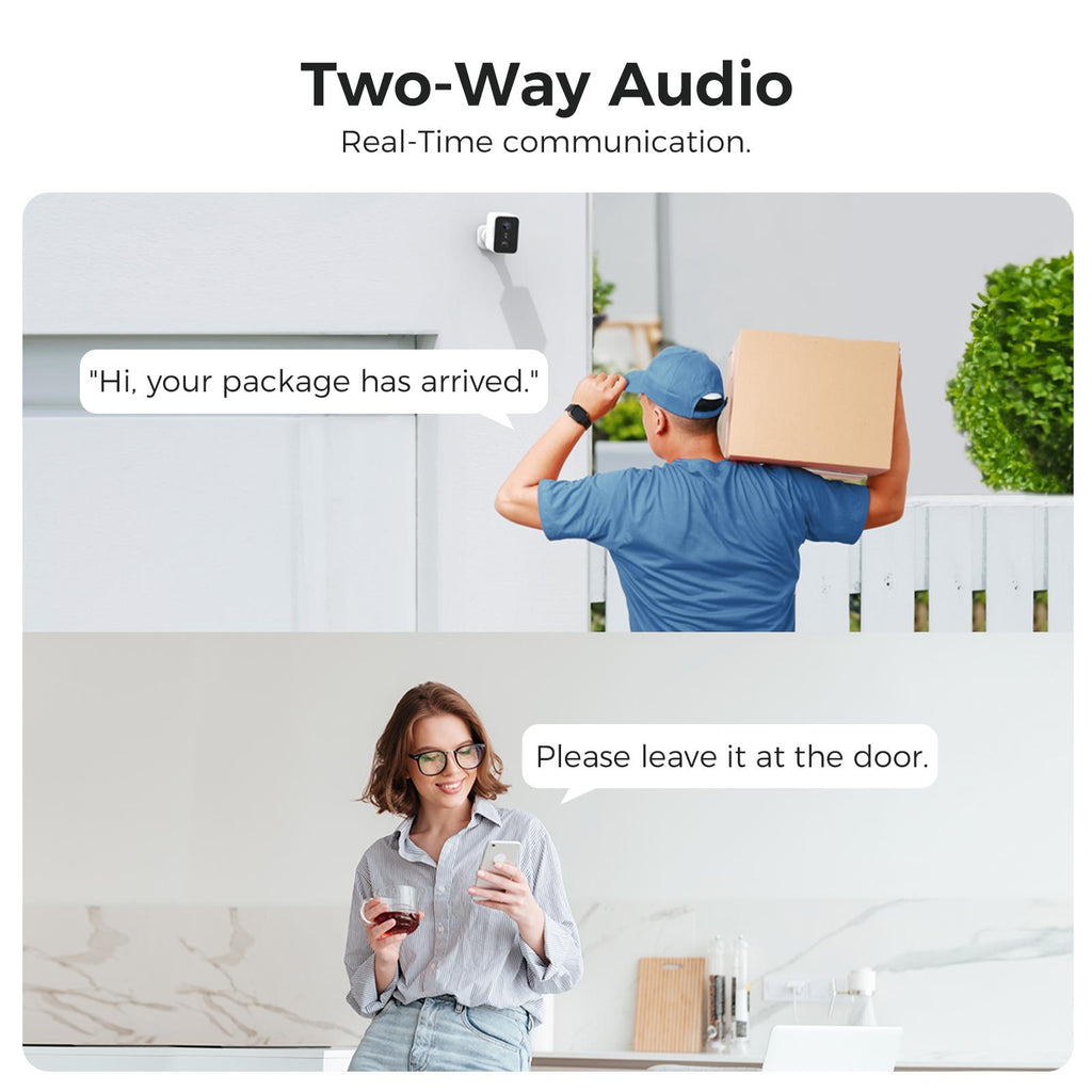 LNDU CL01 4K Wireless Security Camera 143 Degree Wide Angle Infrared Night Vision