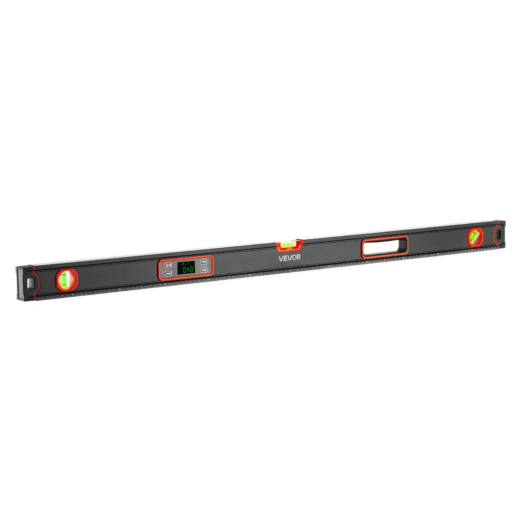 Digital Level, 48 In Length, Magnetic Electronic Level With LED Backlit Display, 360 Electronic Leveler Tool With 0 45 9