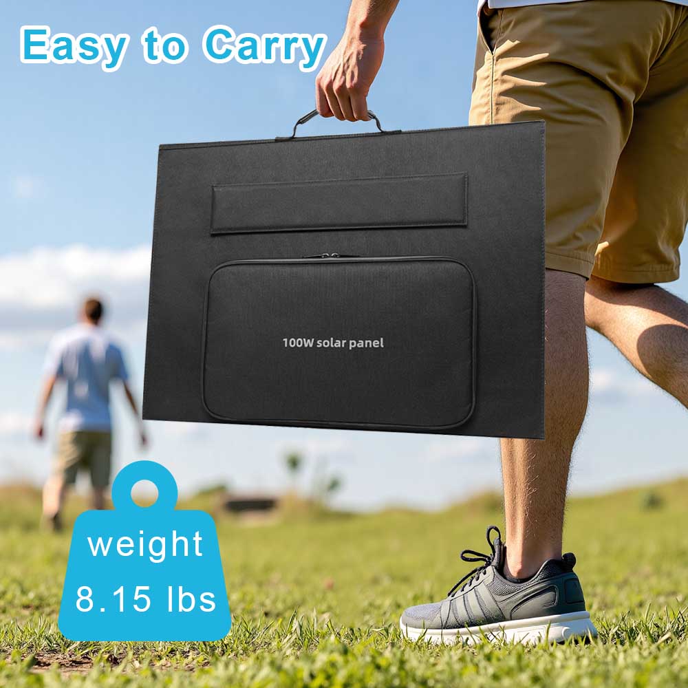 Portable Solar Panel Foldable Solar Panel Charger For Power Station USB DC Devices 18V Output 10 Connectors High Efficie