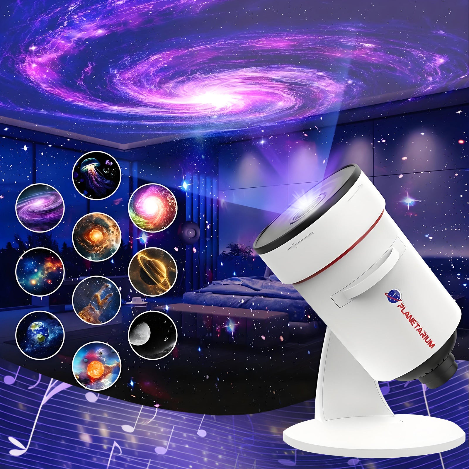Dreamy Dynamic Starry Sky Projection Lamp