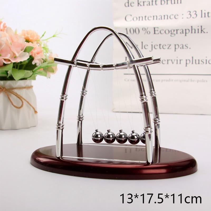 Newton's Cradle Square Frame — Perpetual Motion Desk Toy