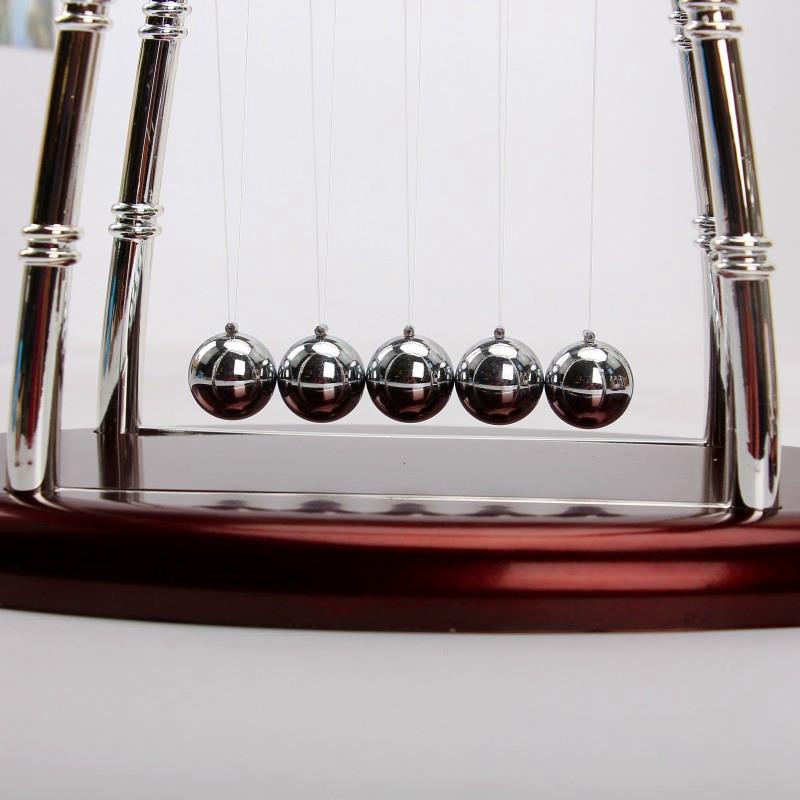 Newton's Cradle Square Frame — Perpetual Motion Desk Toy