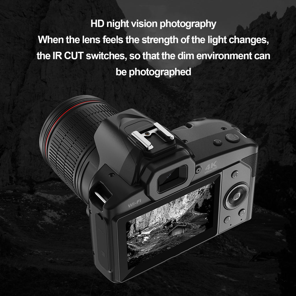 Digital Camera 4K 64MP 16x Digital Zoom Night Vision Wireless Camcorder