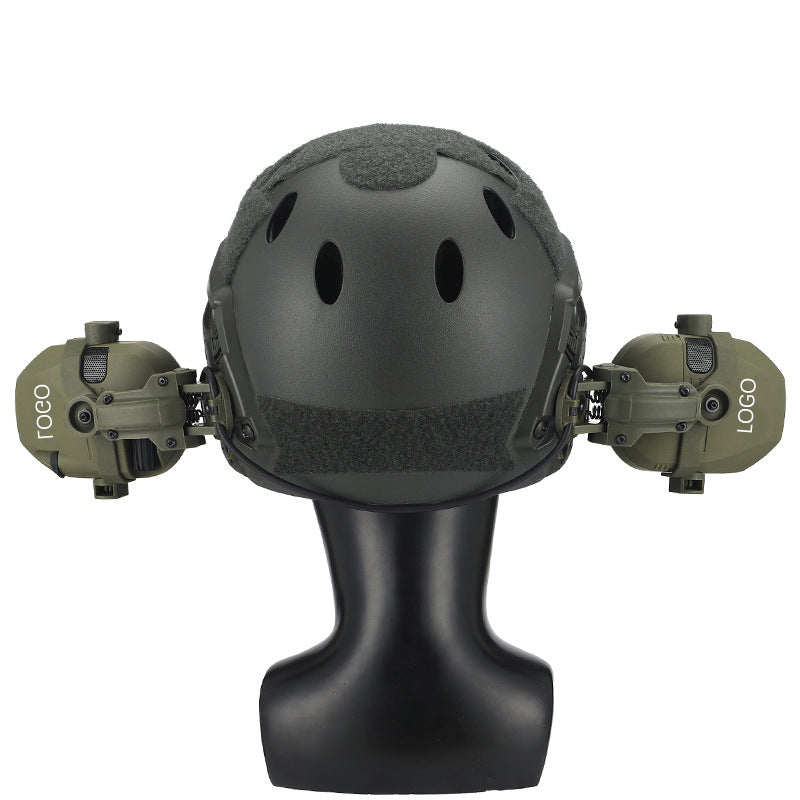 Tactical hearing protection headset detail