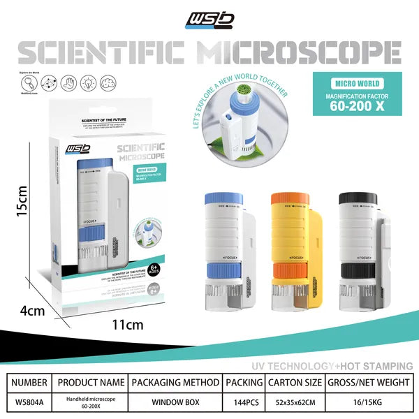 Children's Handheld Microscope Optical HD Portable Microscope
