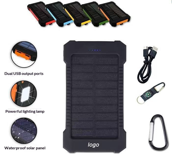 Solar Power Bank 20000mAh — Waterproof Outdoor Charger