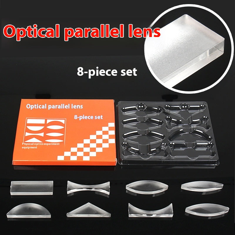 Junior High School Physics Geometry Optics Parallel Lens 8-piece Set