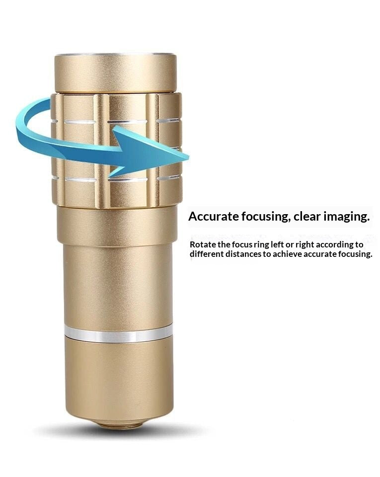 Zoom Metal Phone Telescope Lens For High-definition Photography