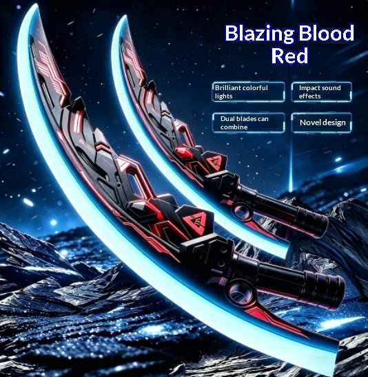 Dual-Blade Telescopic Lightsaber Kids Toy