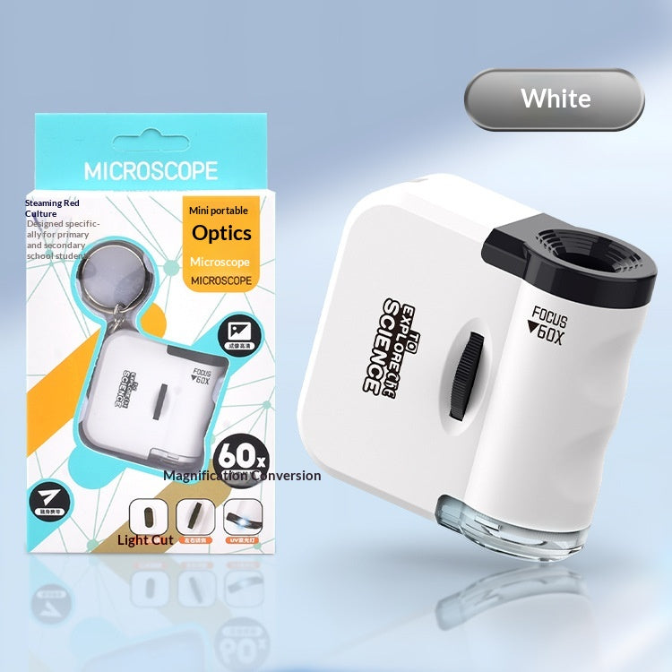 Mini Microscope Keychain Educational Toy
