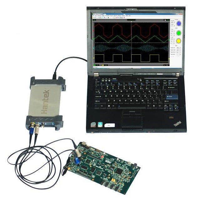 Hantek USB oscilloscope 2-channel waveform display digital
