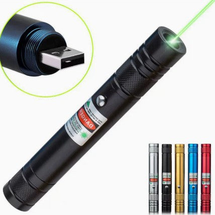 USB Rechargeable Green Laser Star Pointer