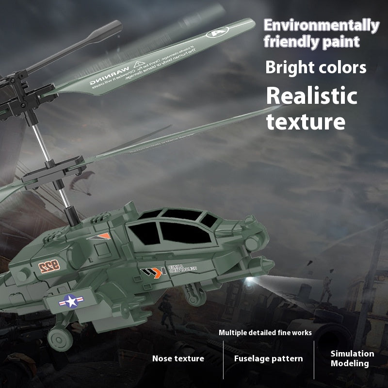 Apache RC Helicopter with Gyroscope Stabilizer