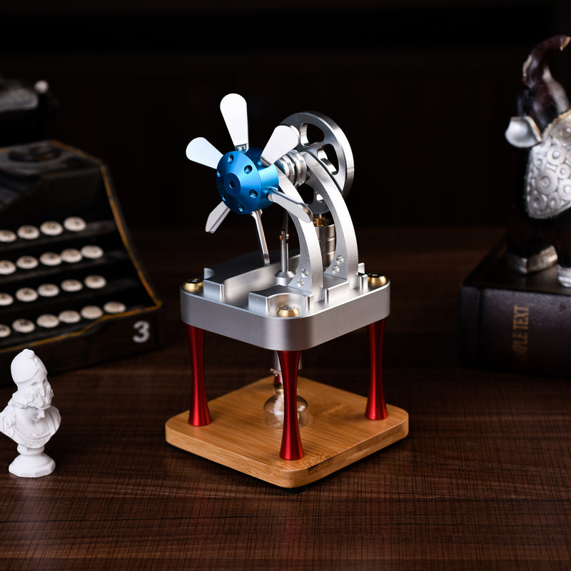 Scientific Water-cooled Metal Power Cylinder Stirling Engine