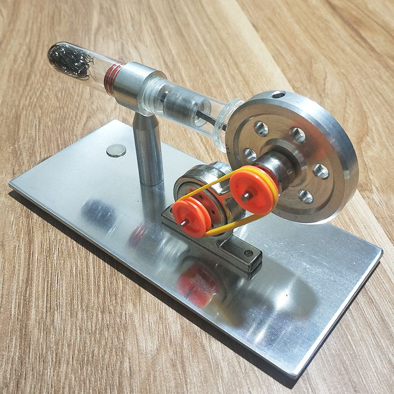 Single-Cylinder Stirling Engine — Power Generation Model