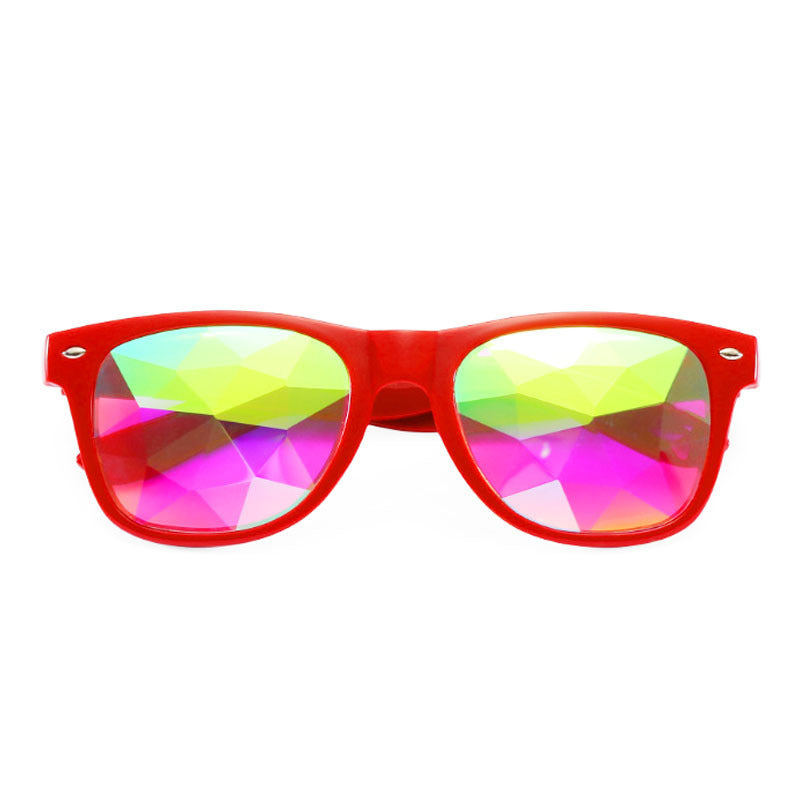 Faceted Kaleidoscope Prism Glasses — Rave & Festival