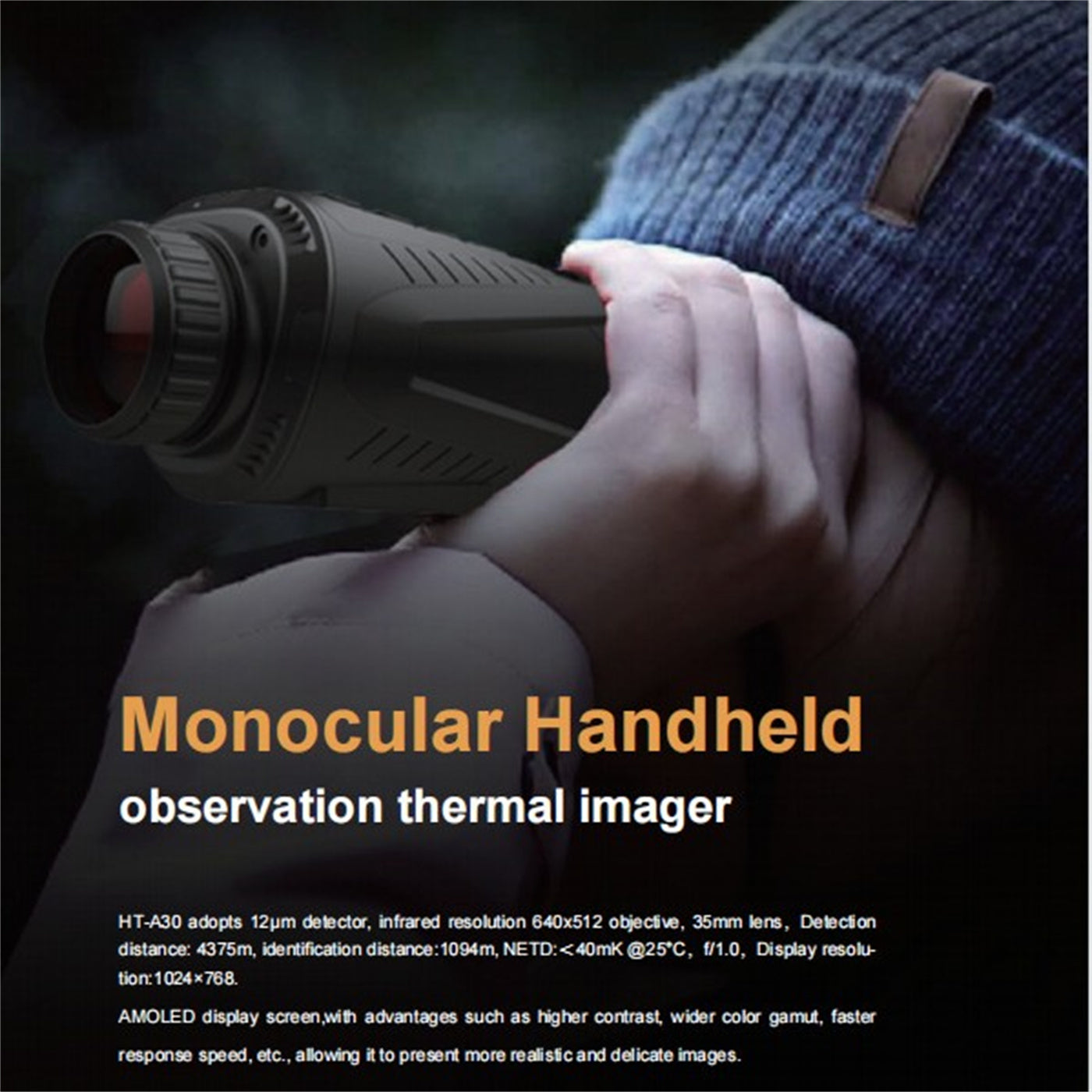 Infrared Monocular Handheld Thermal Imaging Telescope