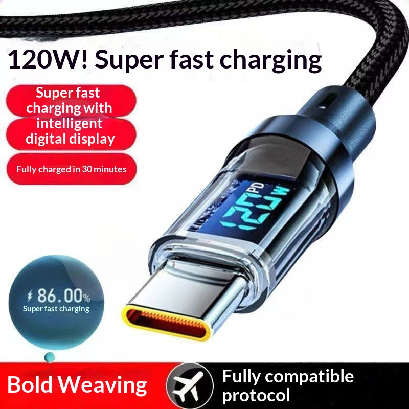 240W Smart Charging Cable — Live Power Display Type-C