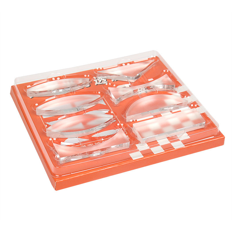 Junior High School Physics Geometry Optics Parallel Lens 8-piece Set