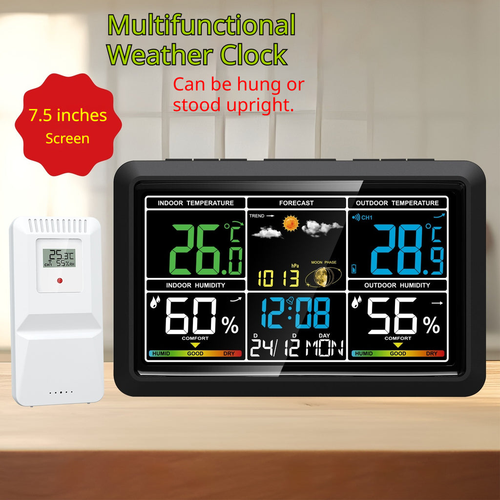 Electronic Thermometer Weather Forecast Clock