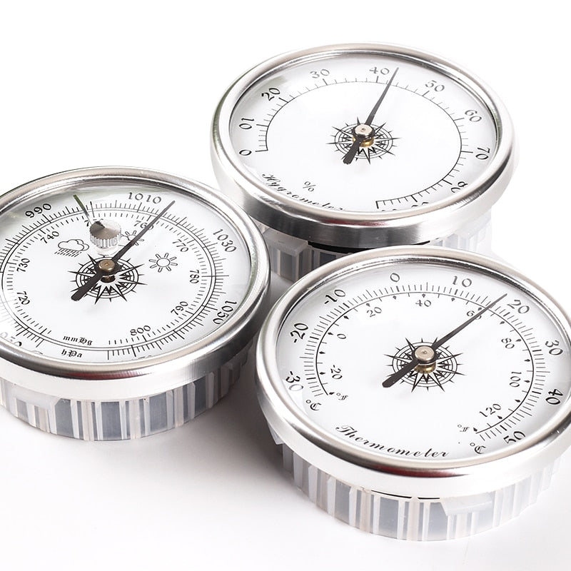 3-in-1 Barometer, Hygrometer, Thermometer Set 72mm