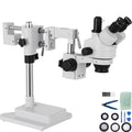 3.5x-90x Simul-Focal Trinocular Stereo Microscope