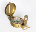 Lensatic military compass for precision land navigation and orienteering