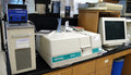 UV-Vis spectrophotometer for measuring absorbance across ultraviolet and visible spectrum
