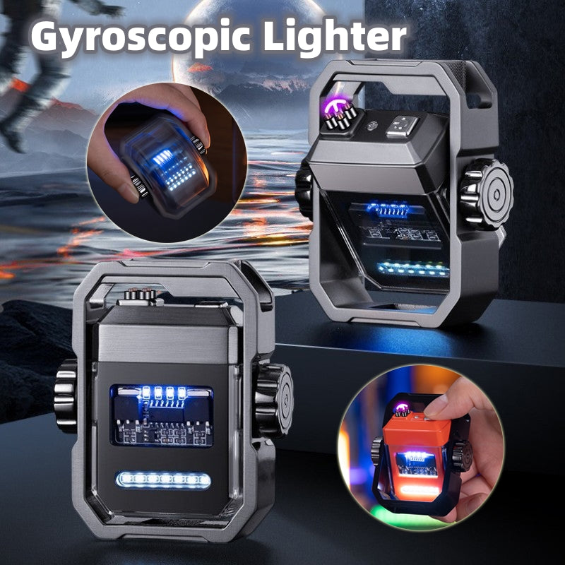 Double Arc Electric Pulse Lighter — Gyroscope Design