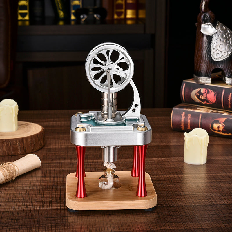 Scientific Water-cooled Metal Power Cylinder Stirling Engine