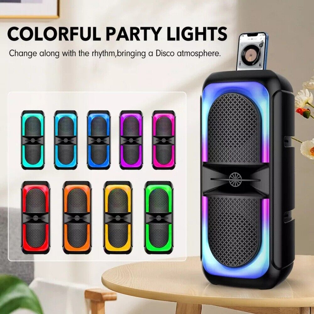 High Bass RGB Bluetooth Speaker — TWS Portable Subwoofer