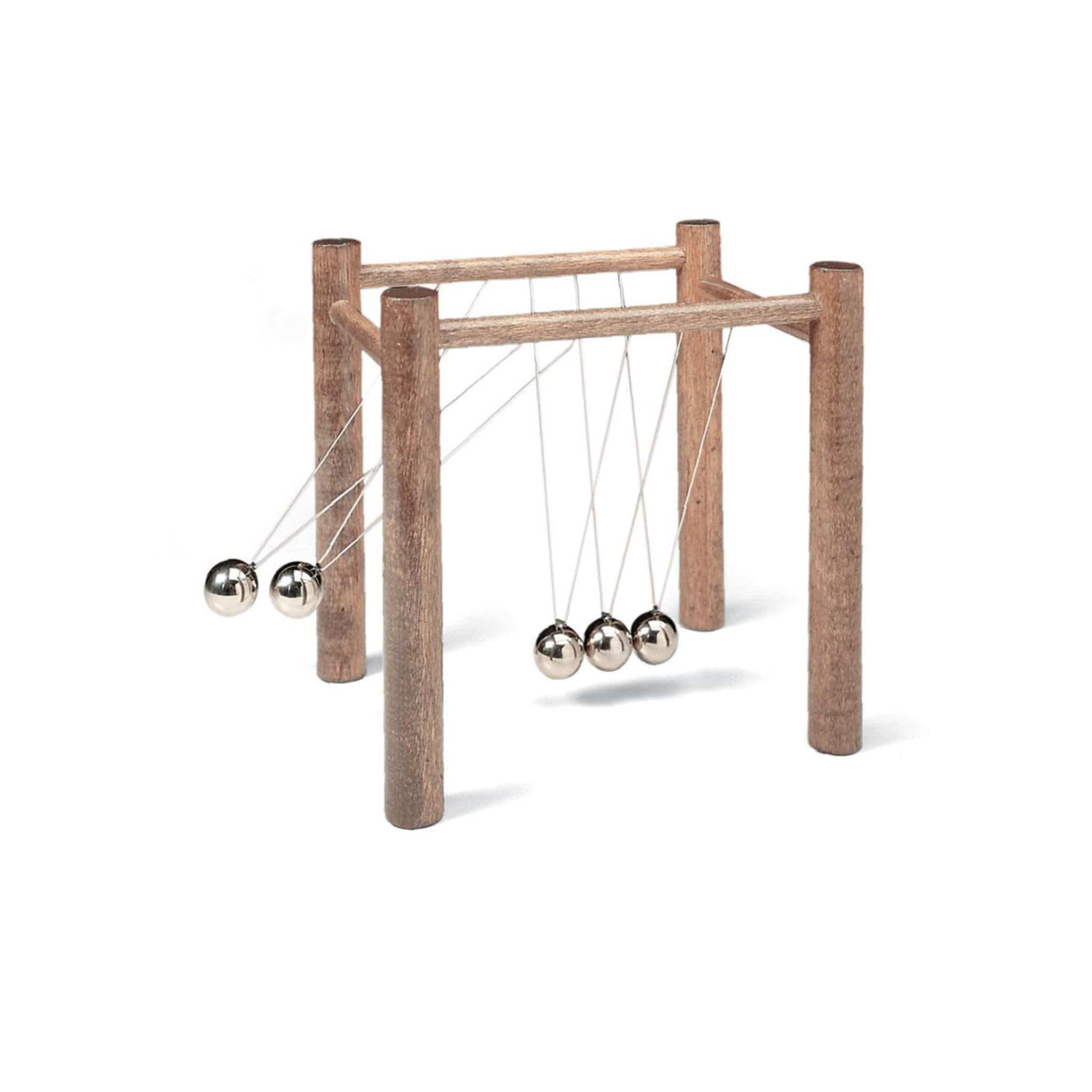 Precision Metal Newton's Cradle — 5-Ball Chrome Steel