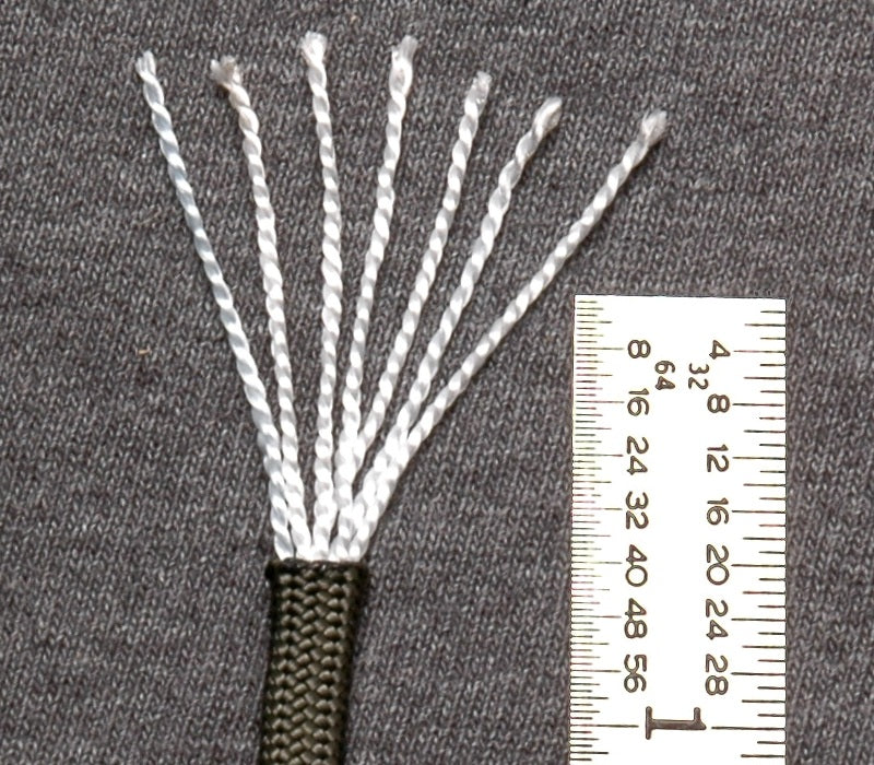 550 paracord Type III nylon rope with 7-strand core for survival and outdoor use
