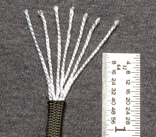 550 paracord Type III nylon rope with 7-strand core for survival and outdoor use