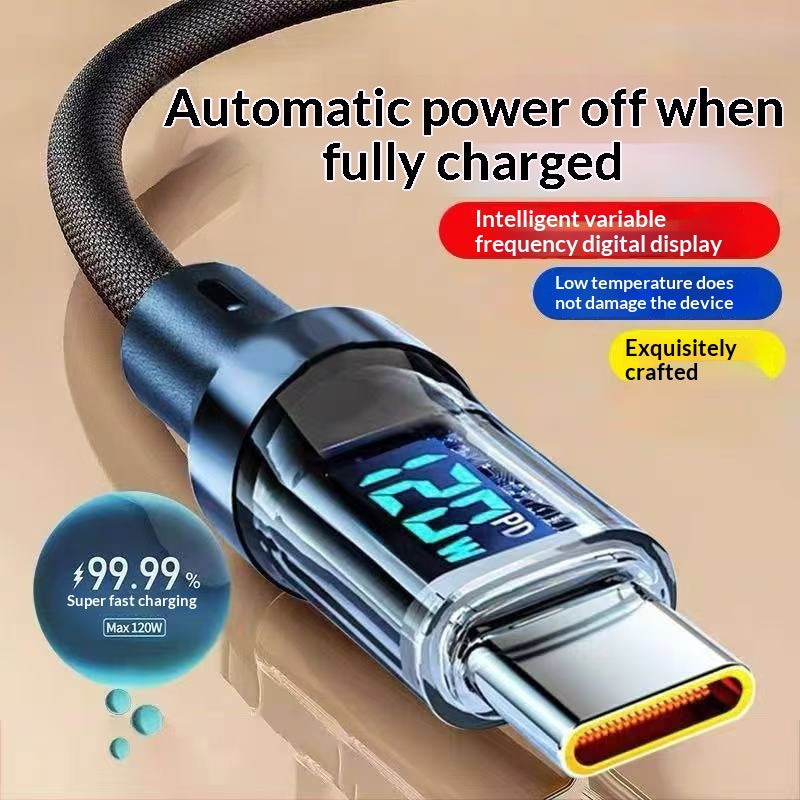 240W Smart Charging Cable — Live Power Display Type-C