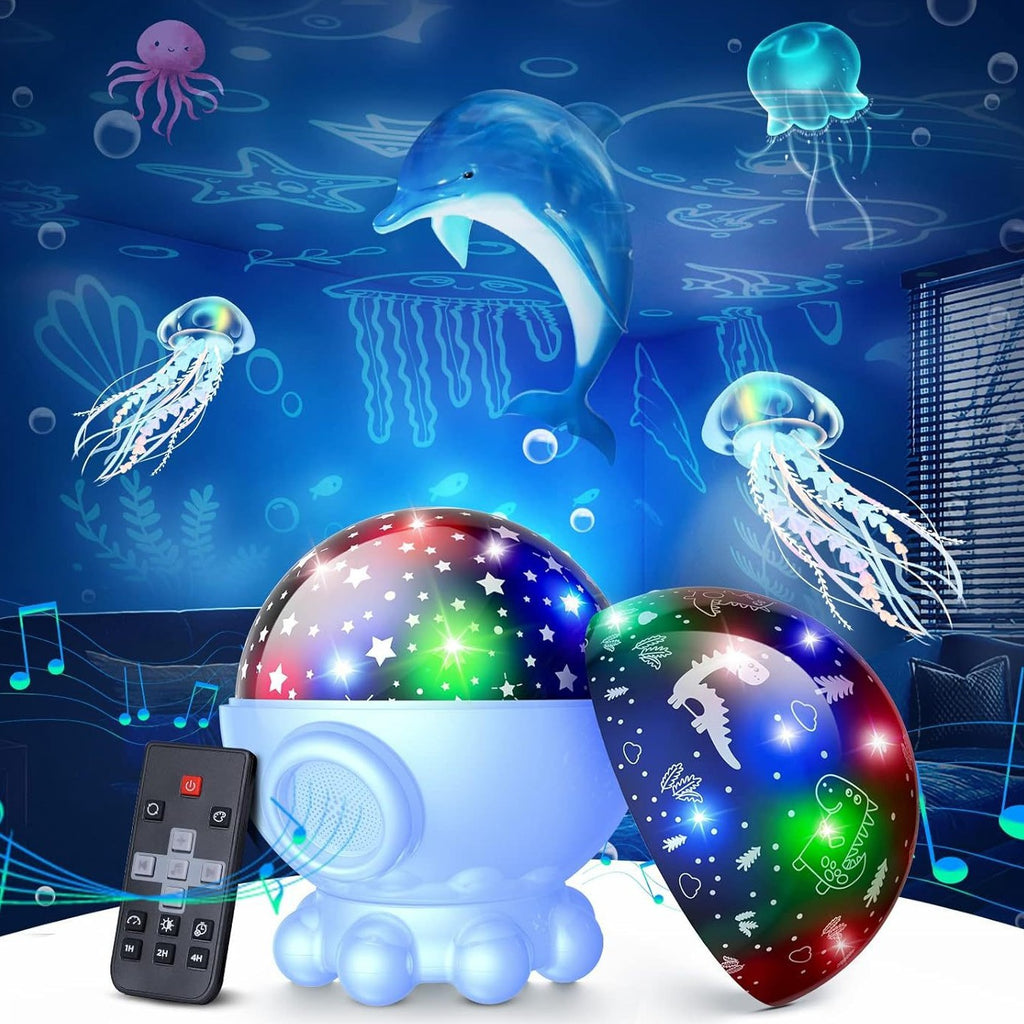 RGB Galaxy Jellyfish Projector — Colour-Reactive Star Lamp