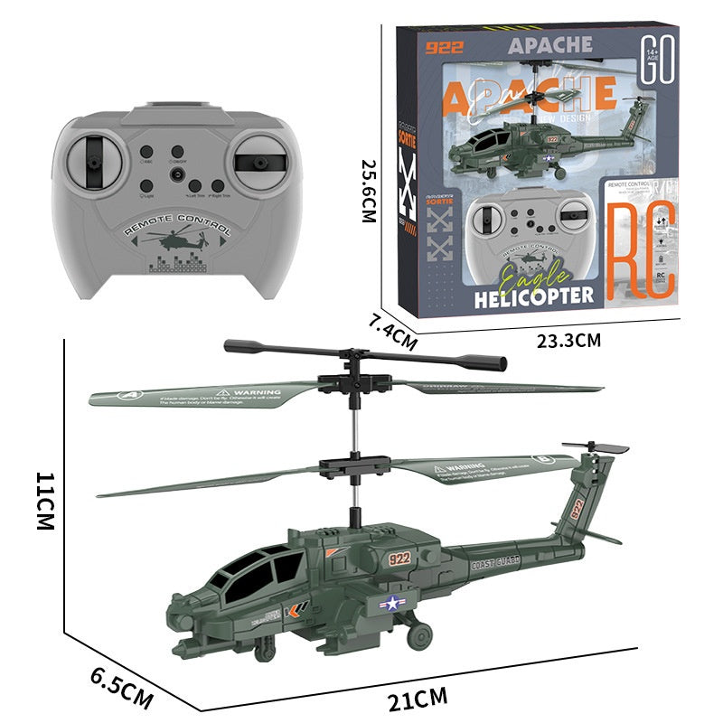 Apache RC Helicopter with Gyroscope Stabilizer