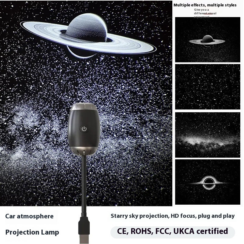 USB Car & Desk Star Projector — Starry Sky Ambience Light