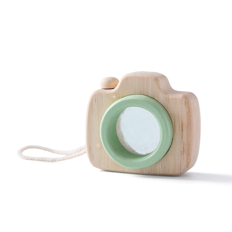 Wooden Mini Polygon Prism Kaleidoscope Camera Children's Educational Toys