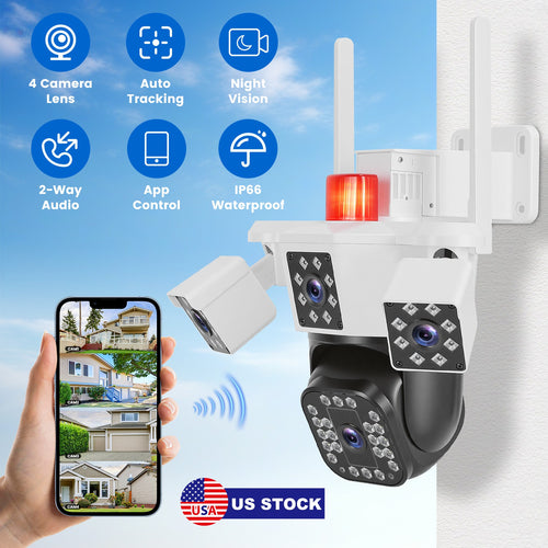 1080P HD 360 Degree WiFi Security Camera Auto Motion Tracking