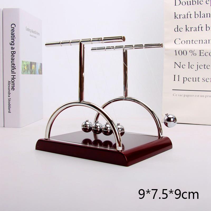 Newton's Cradle Square Frame — Perpetual Motion Desk Toy