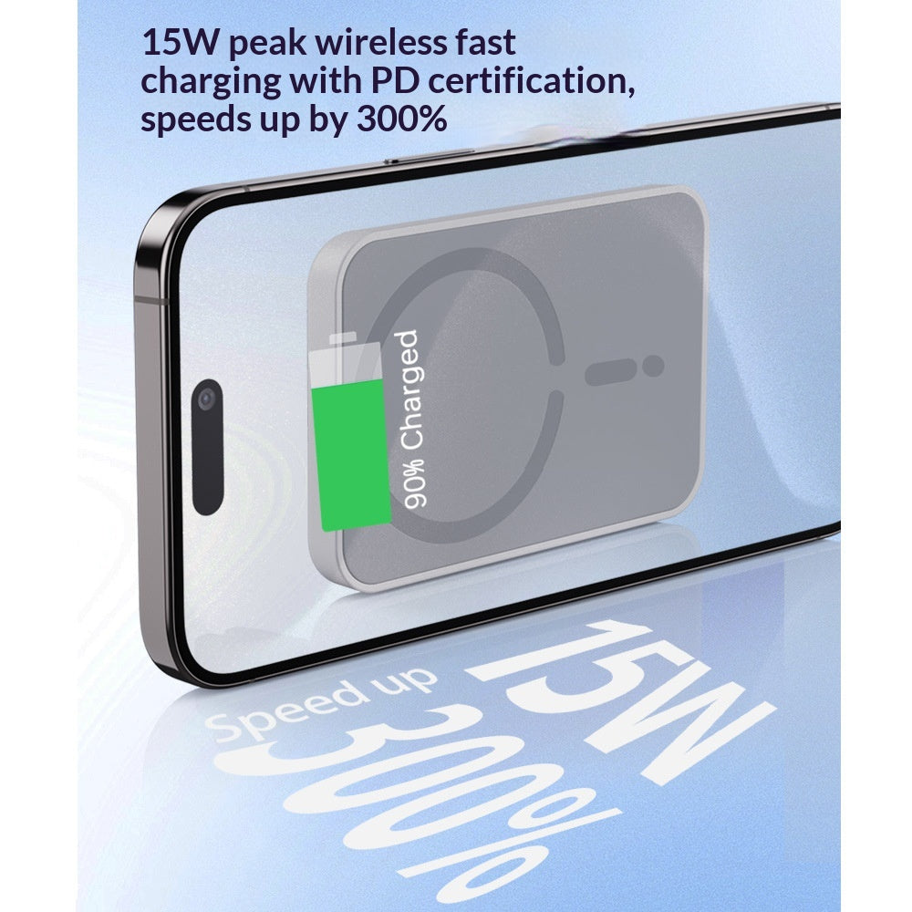 MagSafe Magnetic Wireless Car Charger — 15W Fast Charge