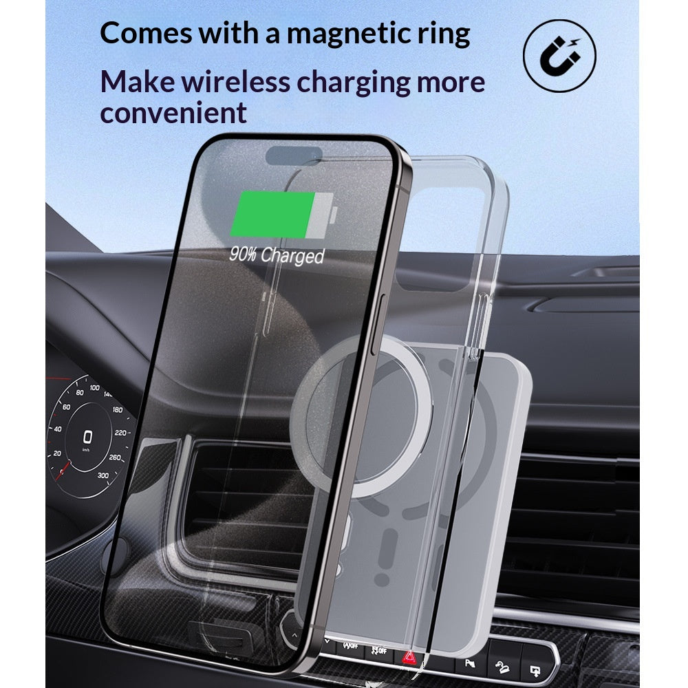 MagSafe Magnetic Wireless Car Charger — 15W Fast Charge