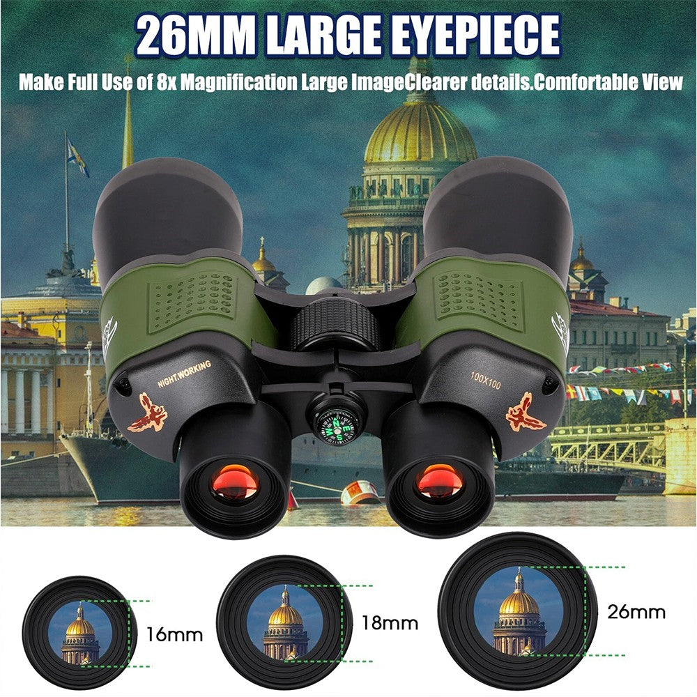 DayNight HD Hunting Binoculars Waterproof Telescopes Coordinates