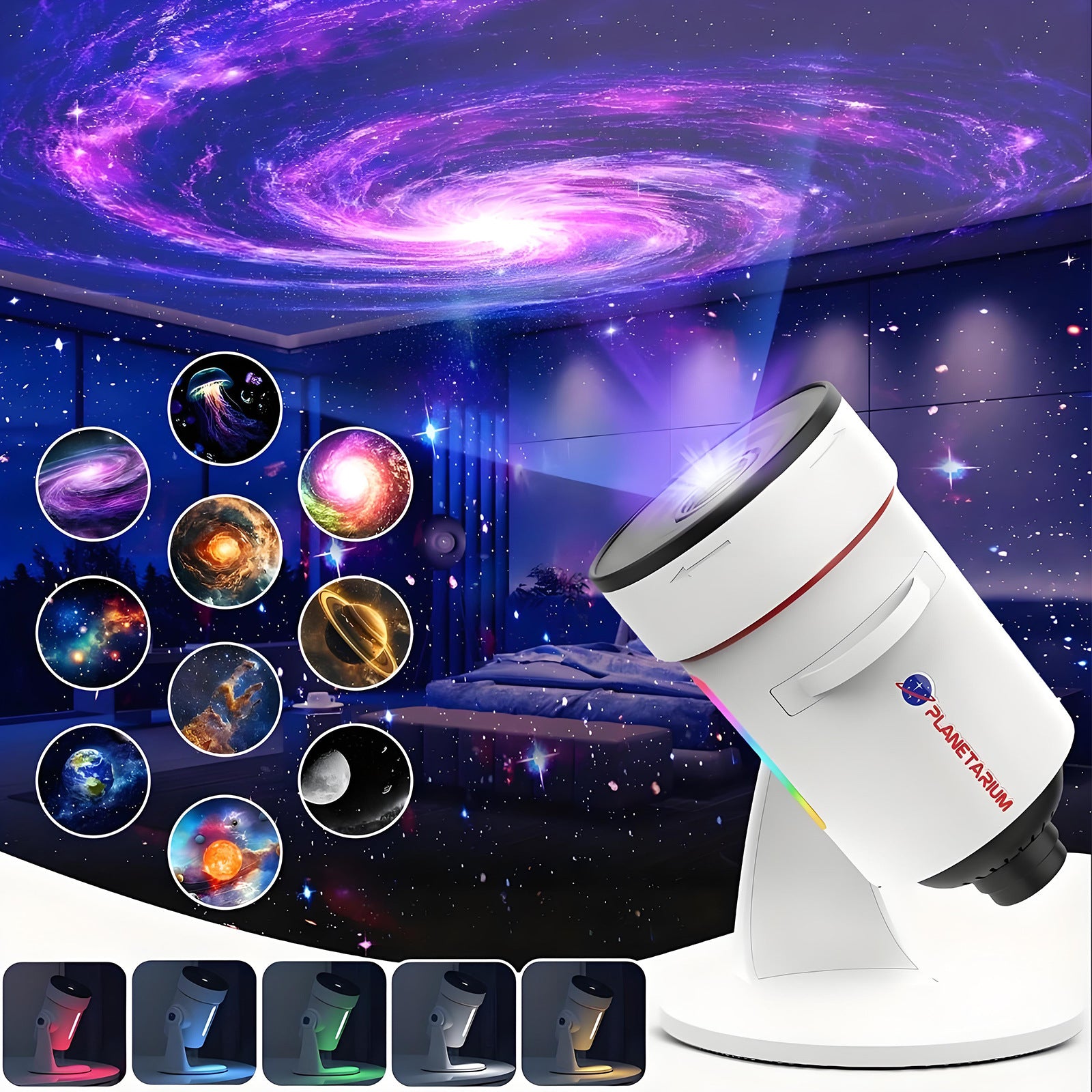 Dreamy Dynamic Starry Sky Projection Lamp