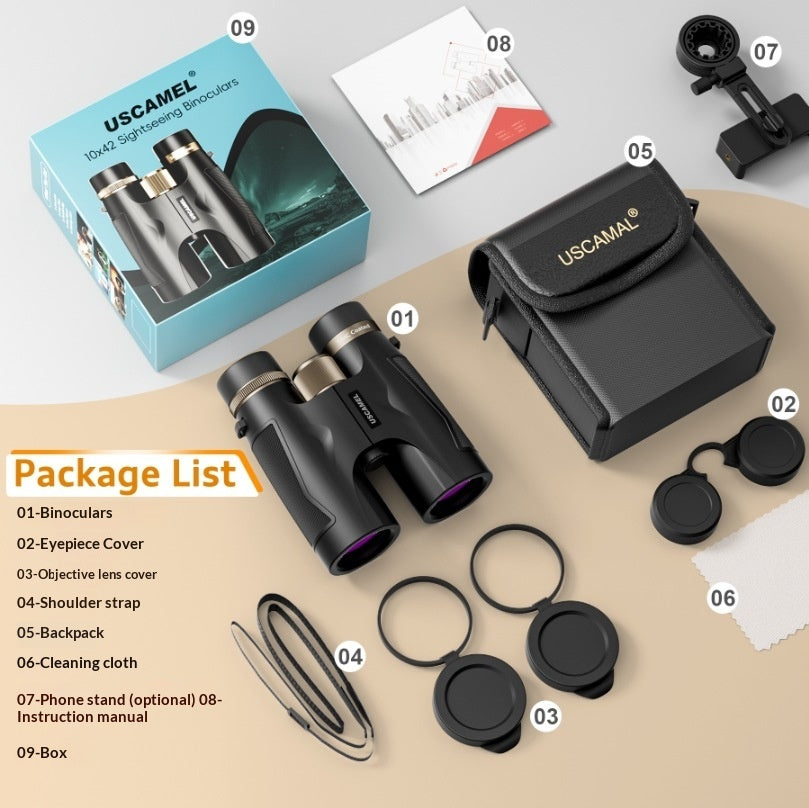 HD High-Magnification Telescope — Metal Focus Wheel