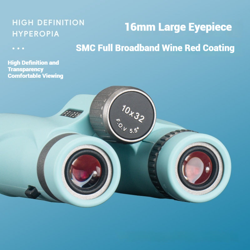 Wine Red Film Imaging Bright Binoculars